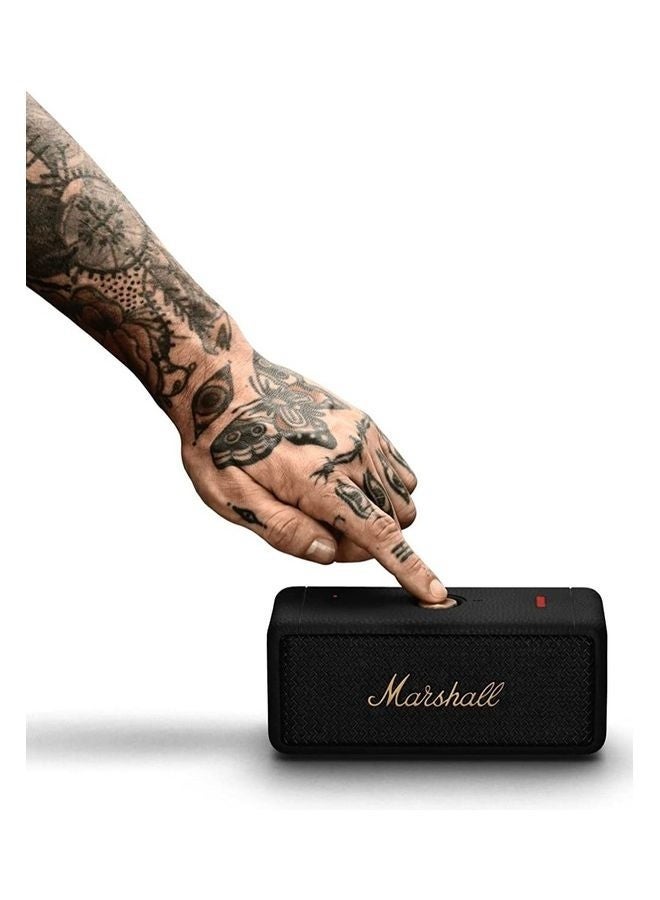 Marshall Emberton II Portable Bluetooth Speakers Water Resistant Wireless 30 Plus Hour Of Playtime Black/Brass - Image 3